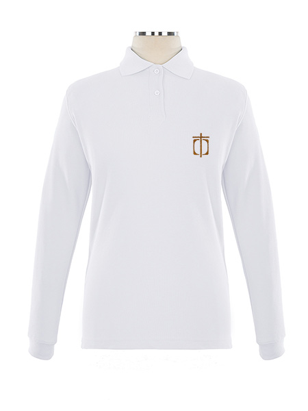 Long Sleeve Pique Embroidered Golf Shirt - Female