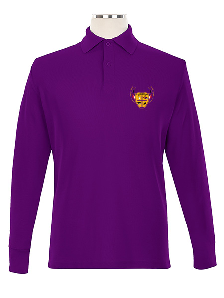 Long Sleeve Performance Printed Golf Shirt - Male