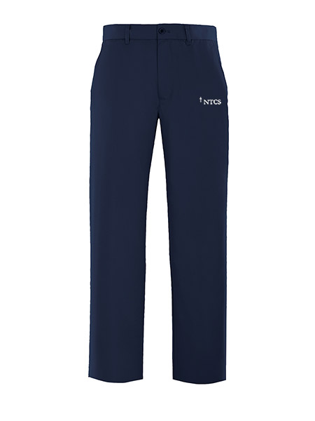 Flat Front Embroidered Casual Pant - Youth
