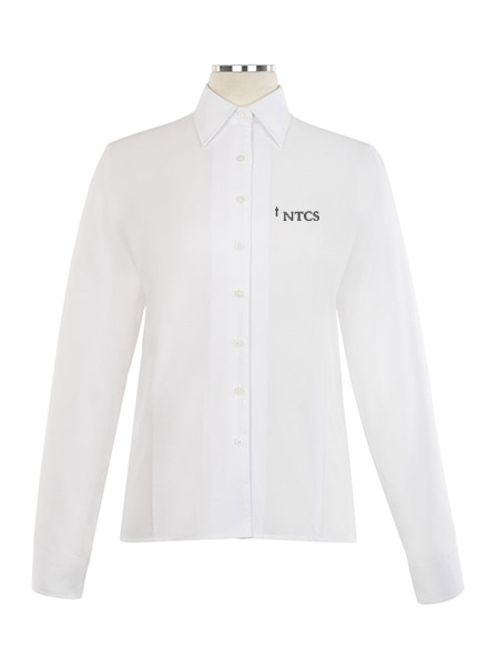 Long Sleeve Fitted Embroidered Blouse - Female