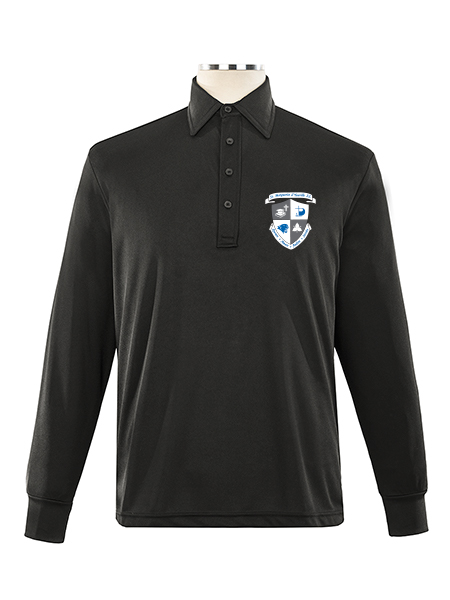 Long Sleeve Performance Printed Golf Shirt - Male