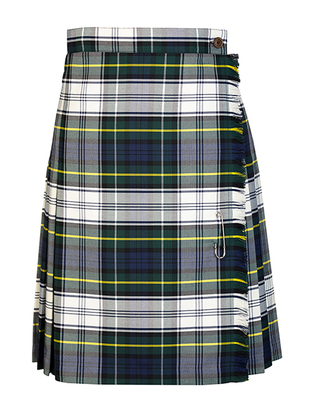 White/Green Plaid Kilt