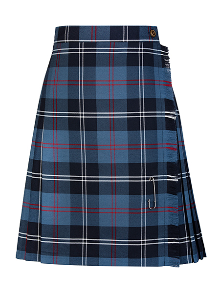 Blue/Navy/Burgundy Plaid Kilt - Ladies