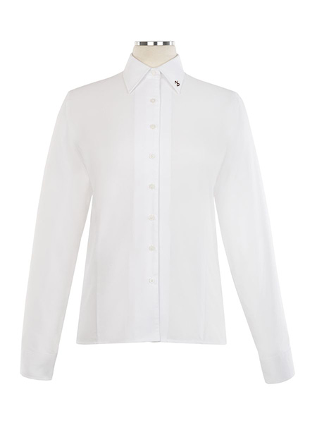 Long Sleeve Fitted Embroidered Blouse - Female