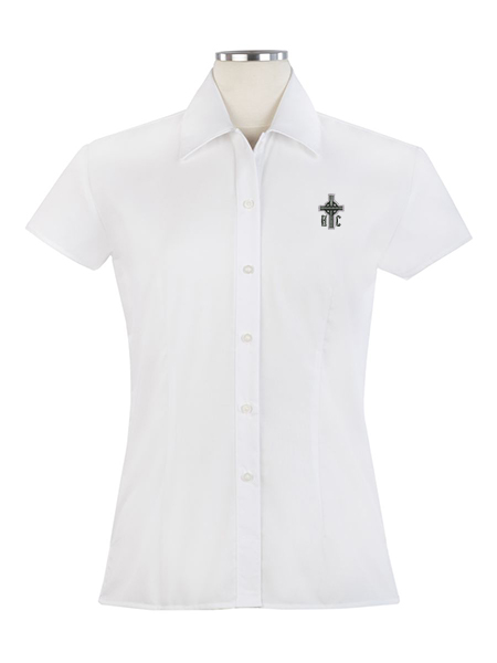 Cap Sleeve Embroidered Blouse - Female