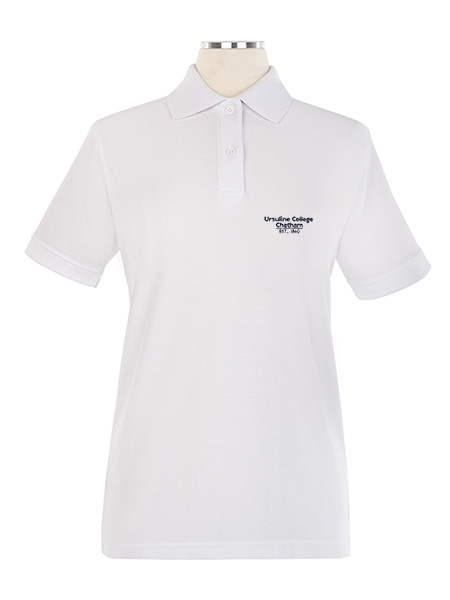 Short Sleeve Pique Embroidered Golf Shirt - Female