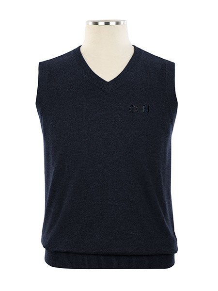 V-Neck Embroidered Vest - Unisex