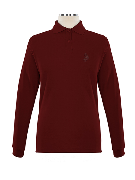 Long Sleeve Pique Embroidered Golf Shirt - Female