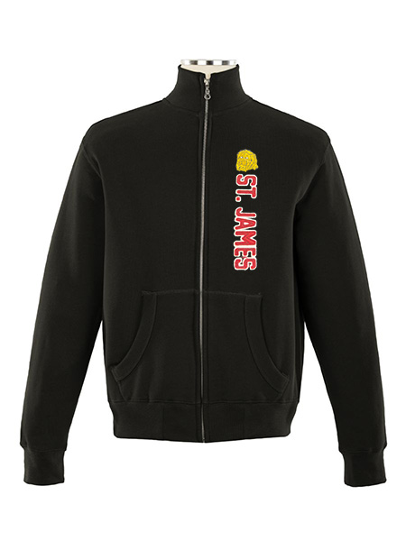 Full Zip Applique Sweat Top - Male