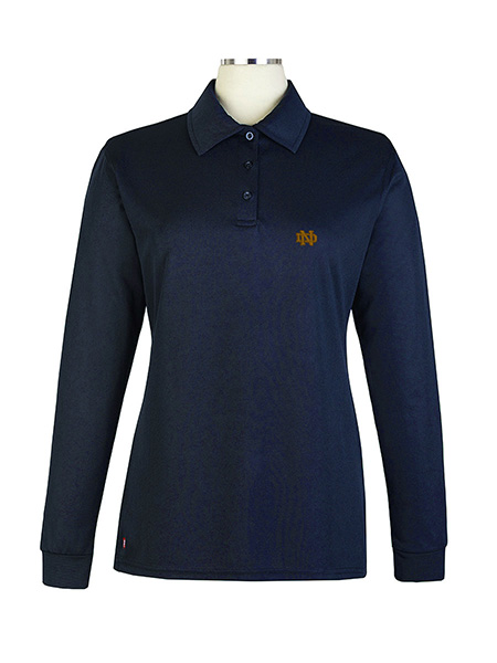 Long Sleeve Performance Embroidered Golf Shirt - Female