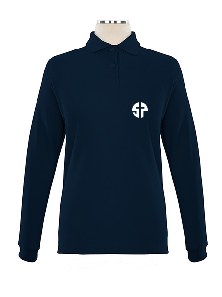 Long Sleeve Pique Embroidered Golf Shirt - Female