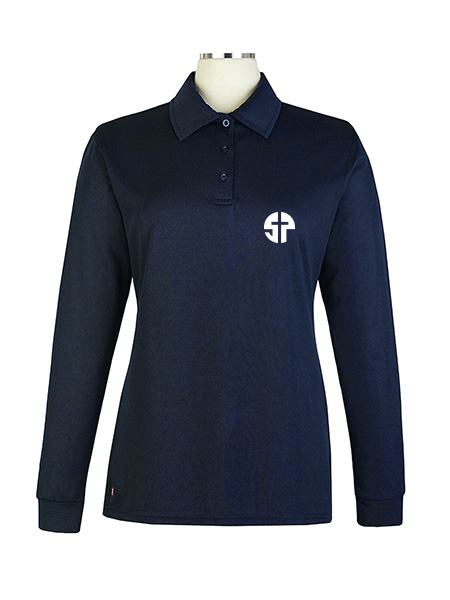 Long Sleeve Performance Embroidered Golf Shirt - Female