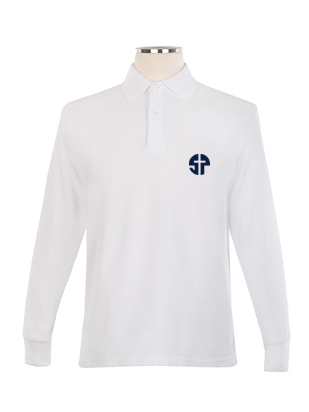 Long Sleeve Pique Embroidered Golf Shirt - Unisex