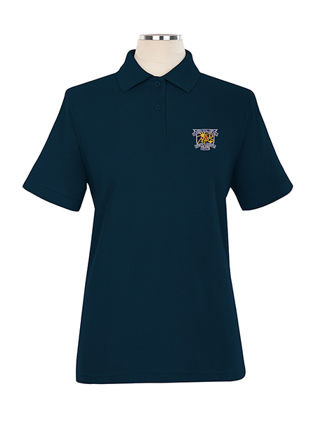 Short Sleeve Pique Embroidered Golf Shirt - Female