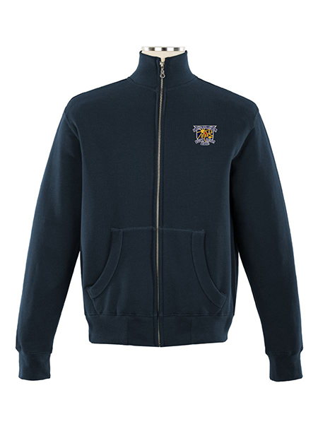 Full Zip Embroidered Sweat Top - Unisex