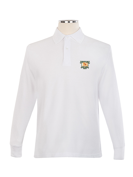 Long Sleeve Pique Embroidered Golf Shirt - Unisex