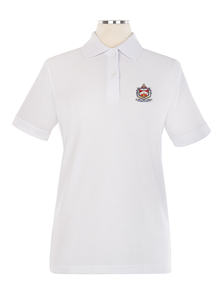 Short Sleeve Pique Embroidered Golf Shirt - Female