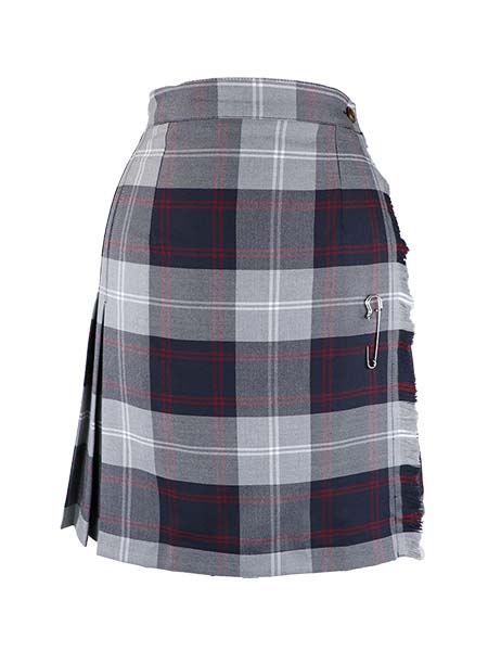 Grey/Navy/Red/White Plaid Kilt