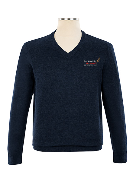V-Neck Embroidered Pullover - Unisex