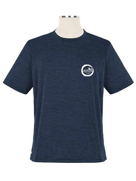 Heathered Short Sleeve Printed Performance Crewneck T-Shirt - Unisex