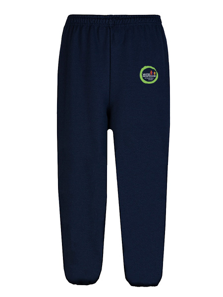 Embroidered Elastic Cuffed Sweat Pant - Unisex