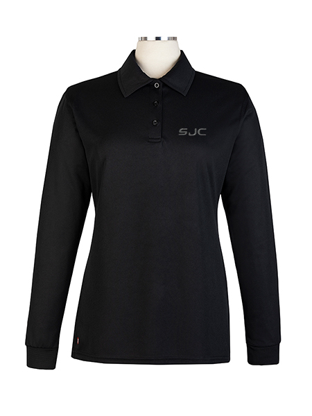 Long Sleeve Performance Embroidered Golf Shirt - Female