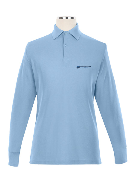 Long Sleeve Pique Embroidered Golf Shirt - Female