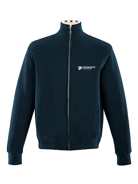 Full Zip Fitted Embroidered Jacket, no pockets