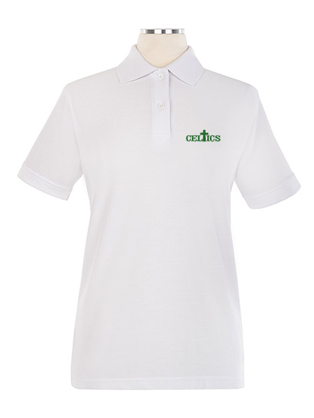 Short Sleeve Pique Embroidered Golf Shirt - Female