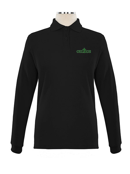 Long Sleeve Pique Embroidered Golf Shirt - Female