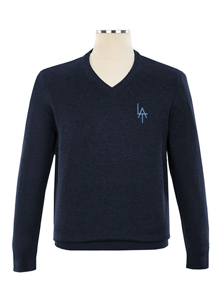 V-Neck Embroidered Pullover - Unisex