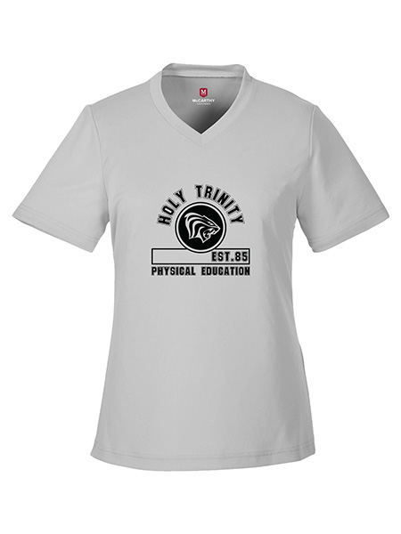 Athletic Short Sleeve Printed V-Neck T-Shirt - Female