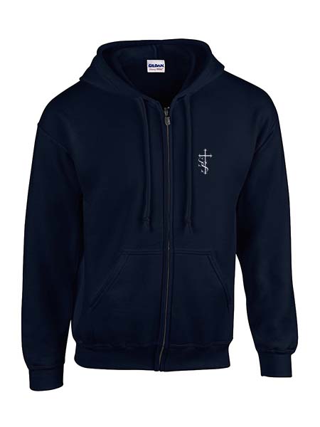 Full Zip Embroidered Hoodie - Unisex