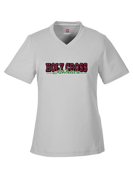Athletic Short Sleeve Printed V-Neck T-Shirt - Female