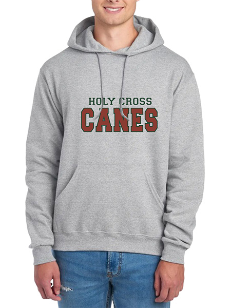 Unisex Applique Hooded Sweat Top