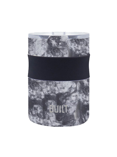 BUILT 12 OZ VACUUM INSULATED DSK MUG BLACK MARBLE