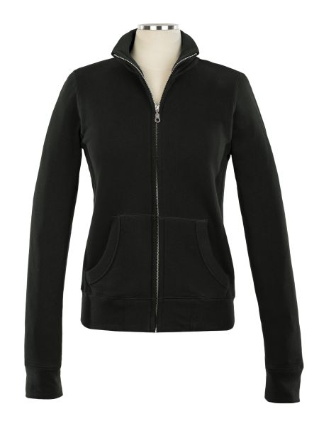 Full Zip Embroidered Sweat Top - Female
