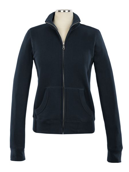 Full Zip Embroidered Sweat Top - Female