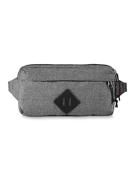 'WAISTED' - JANSPORT Waist Bag - in Grey Letterman Poly
