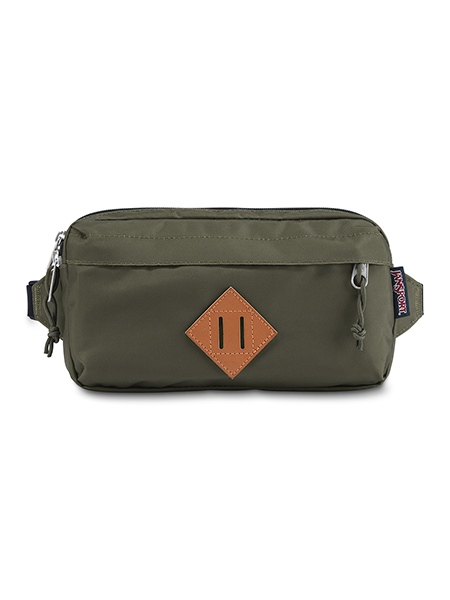 'WAISTED' - JANSPORT Waist Bag - in Black Ballistic Nylon