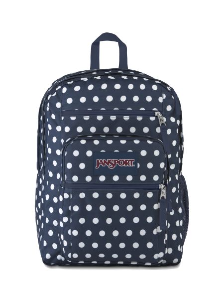 'BIG STUDENT' - Jansport Knapsack - in Dark Denim Polka Dot