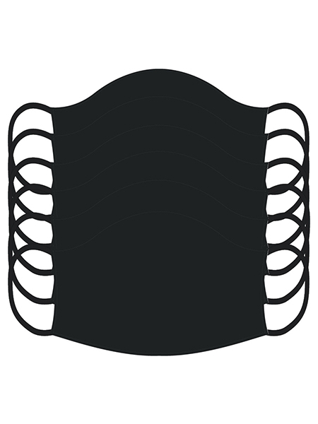 Plain Washable Masks - 6 Pack